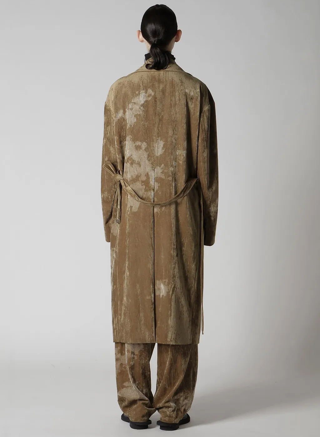Discharge-Printed Velvet Big Jacket