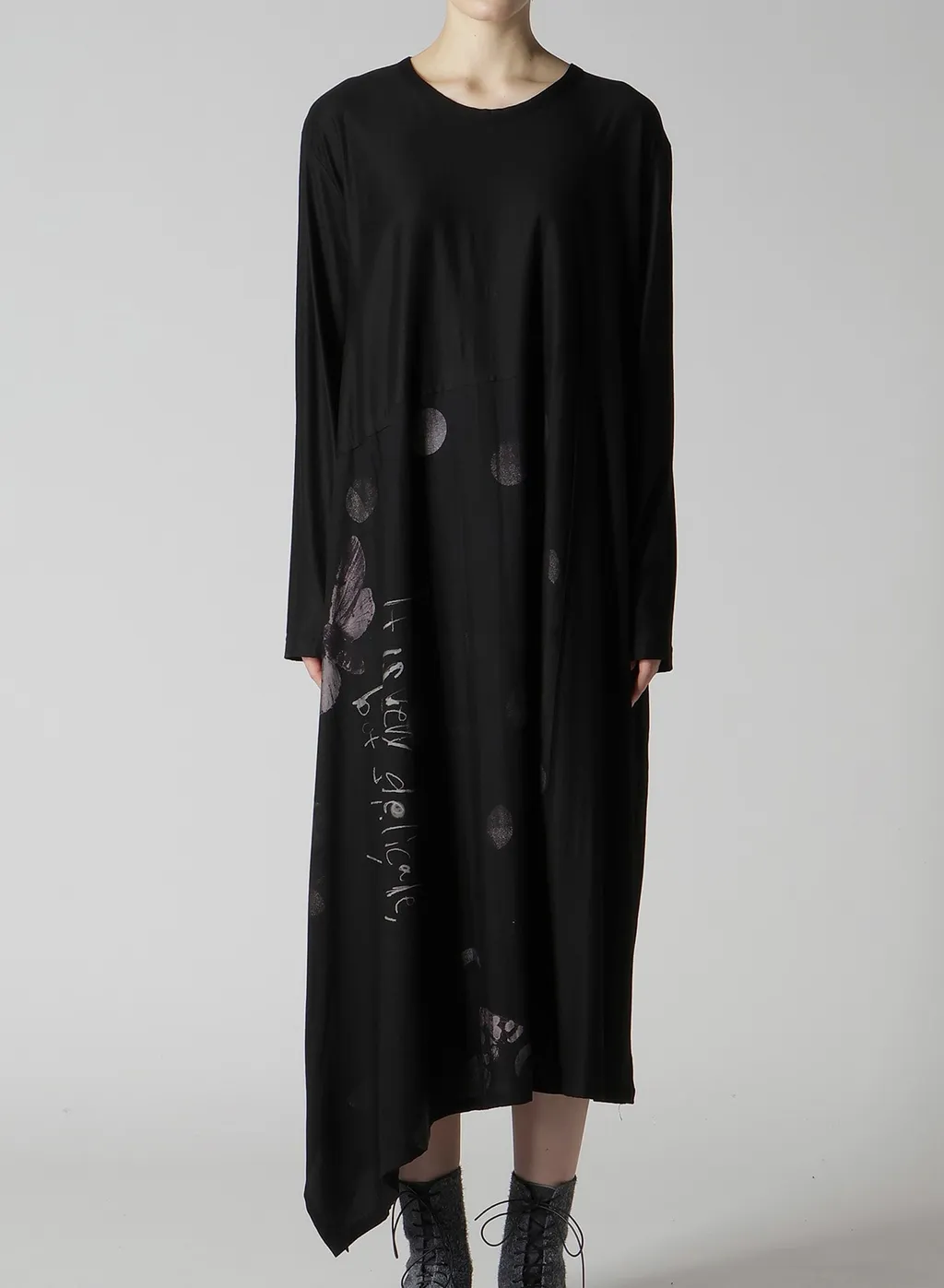 Butterfly-Print Sleeveless Dress