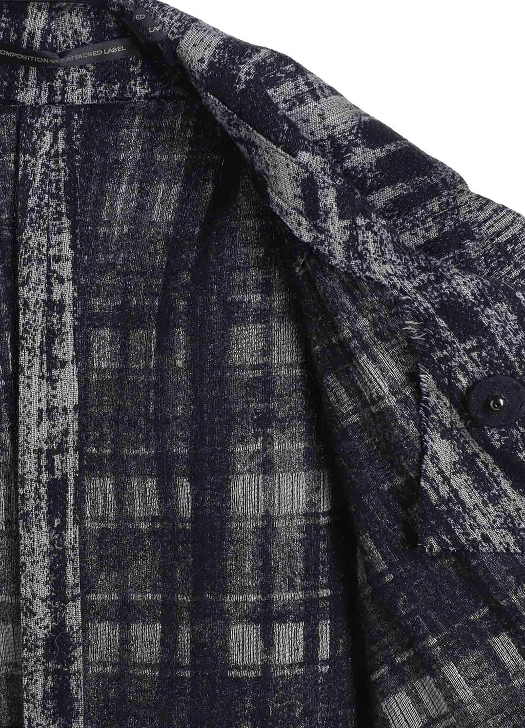 Faded Plaid Jacquard Cloak