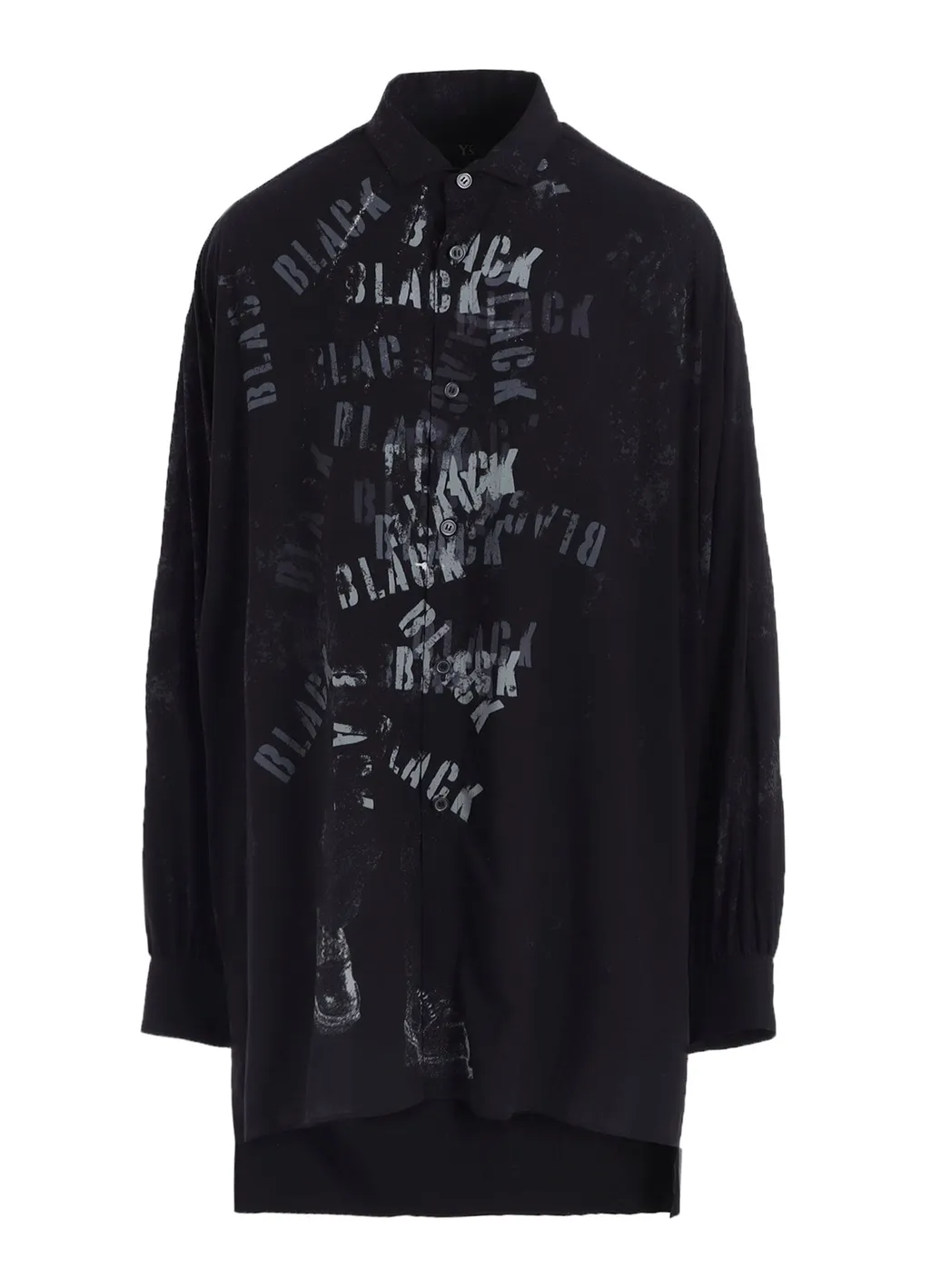 Print Big Blouse Black