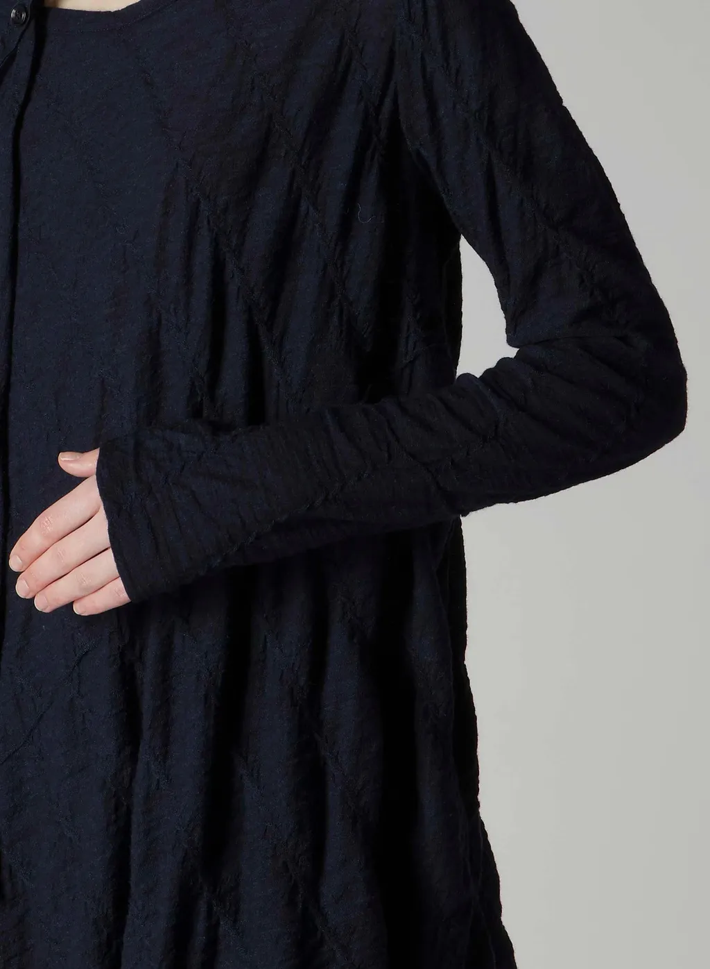 Diagonal Cable Jq String Collar Long T