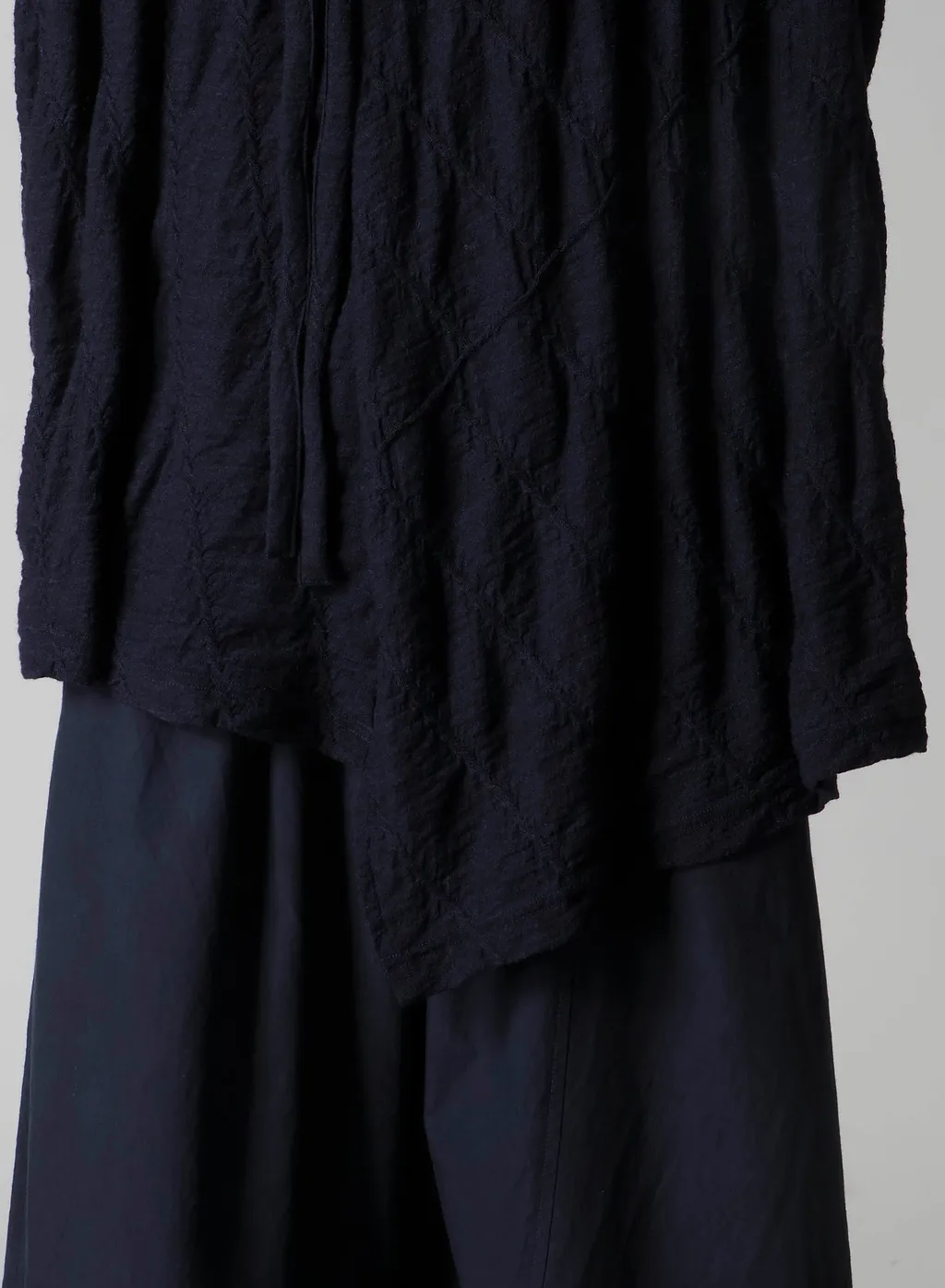 Diagonal Cable Jq String Collar Long T