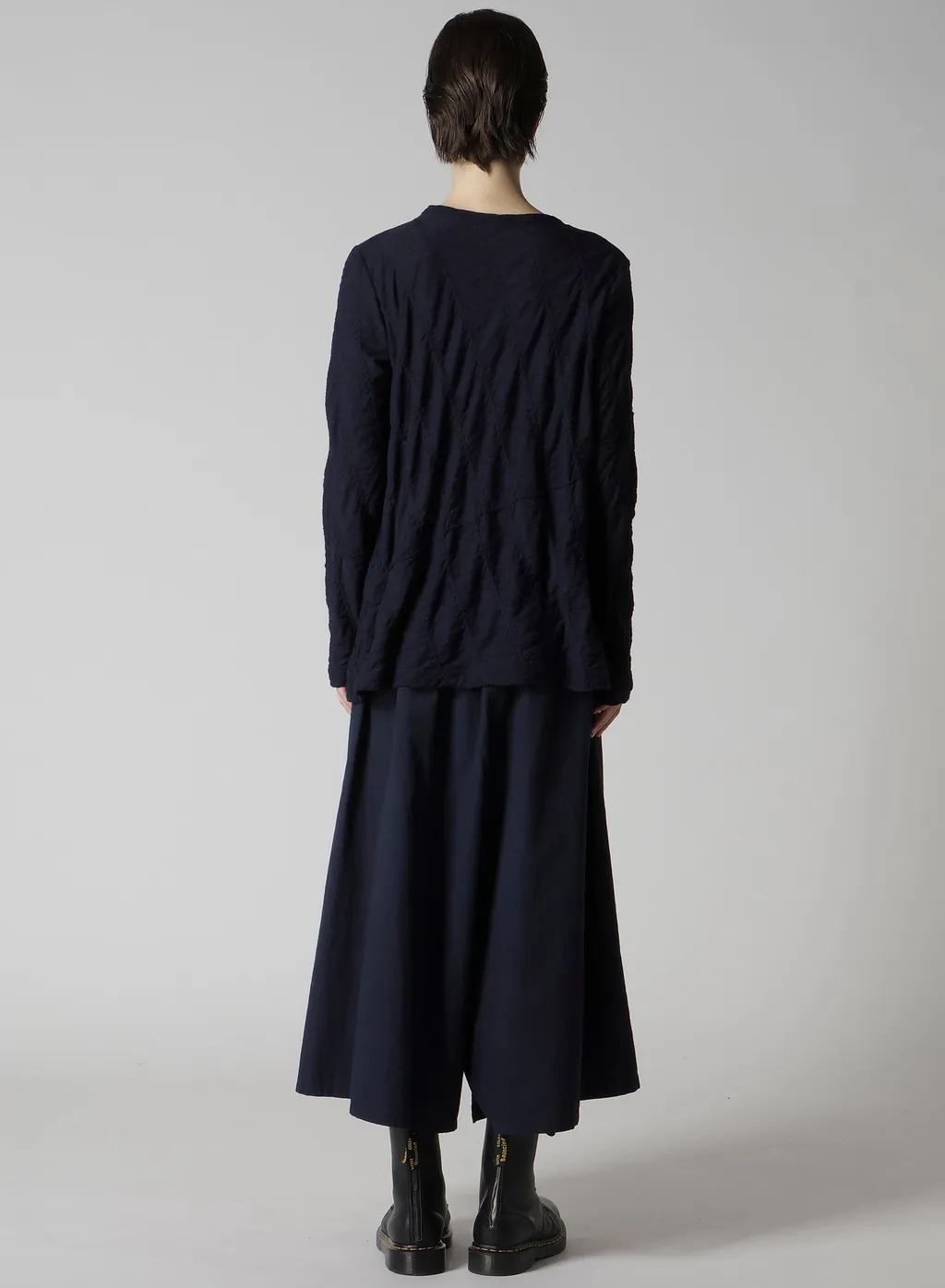 Diagonal Cable Jq String Collar Long T