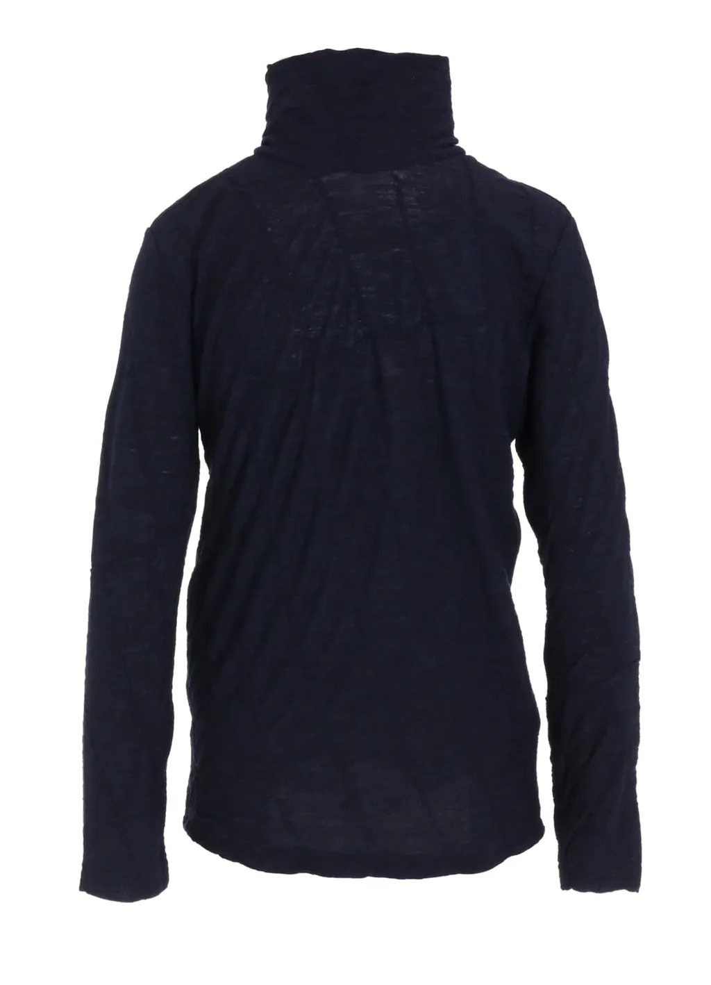Tucked Diagonal Cable Jq High Neck Long T