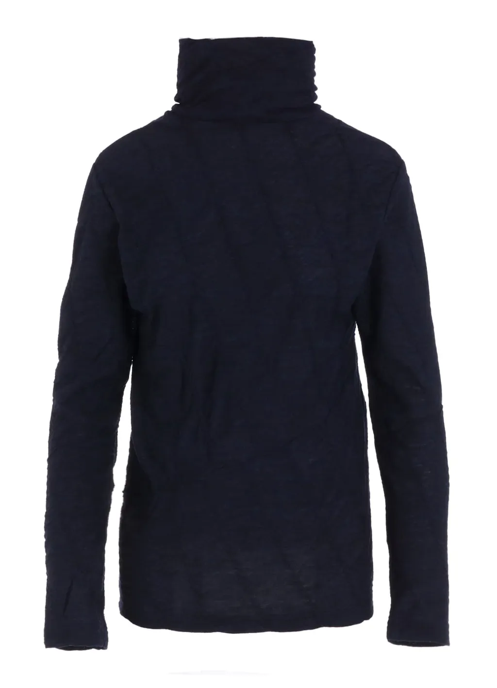 Tucked Diagonal Cable Jq High Neck Long T