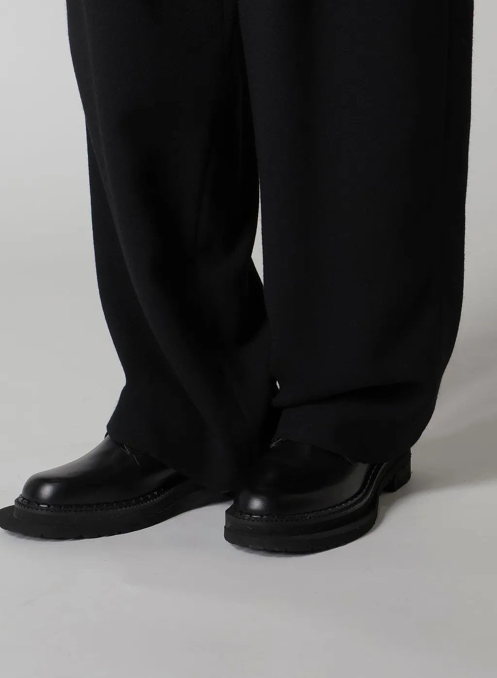 W/Ry Washer Processed Gauze Single Tuck Pants