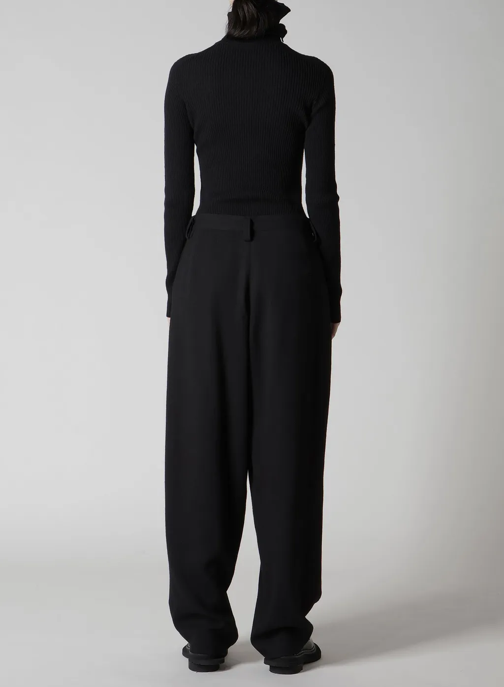 W/Ry Washer Processed Gauze Single Tuck Pants