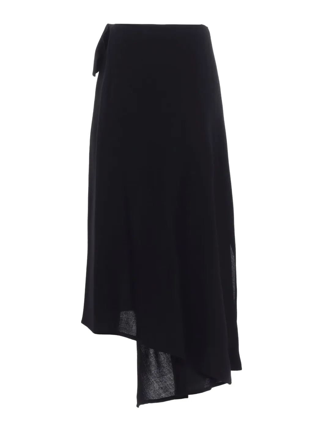 W/Ry Washer Processed Gauze Asymmetric Skirt