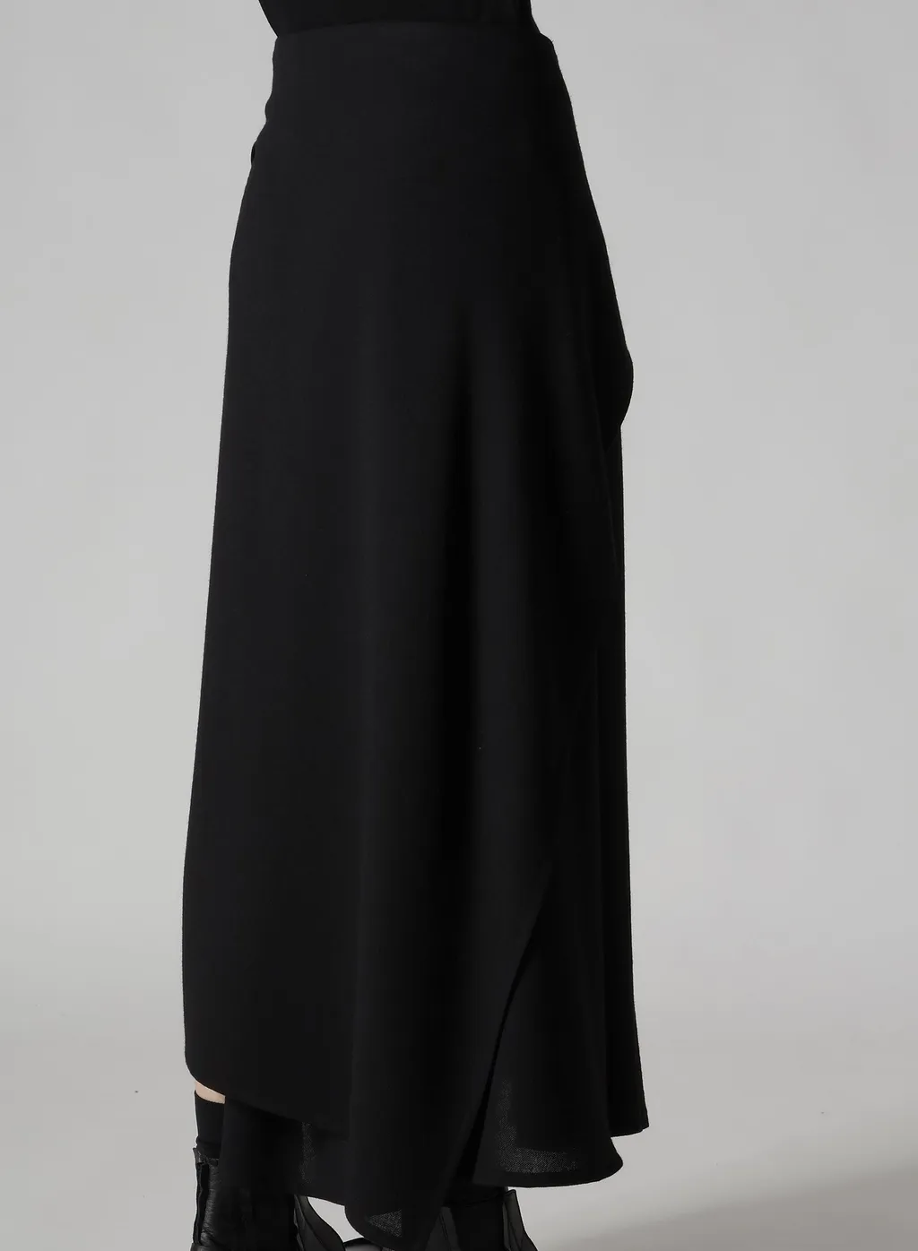 W/Ry Washer Processed Gauze Asymmetric Skirt
