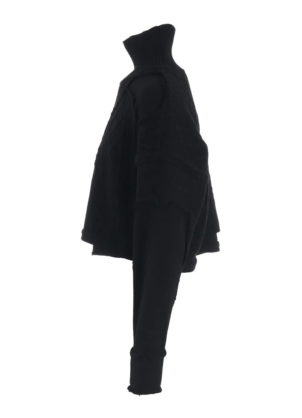 Deconsructed Design Cable Knit Pullover