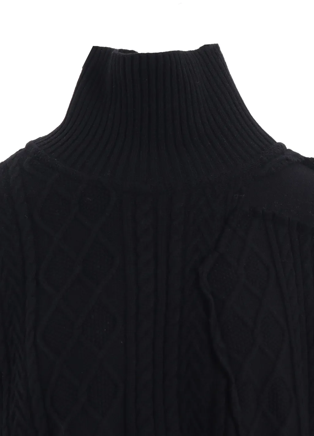 Deconsructed Design Cable Knit Pullover