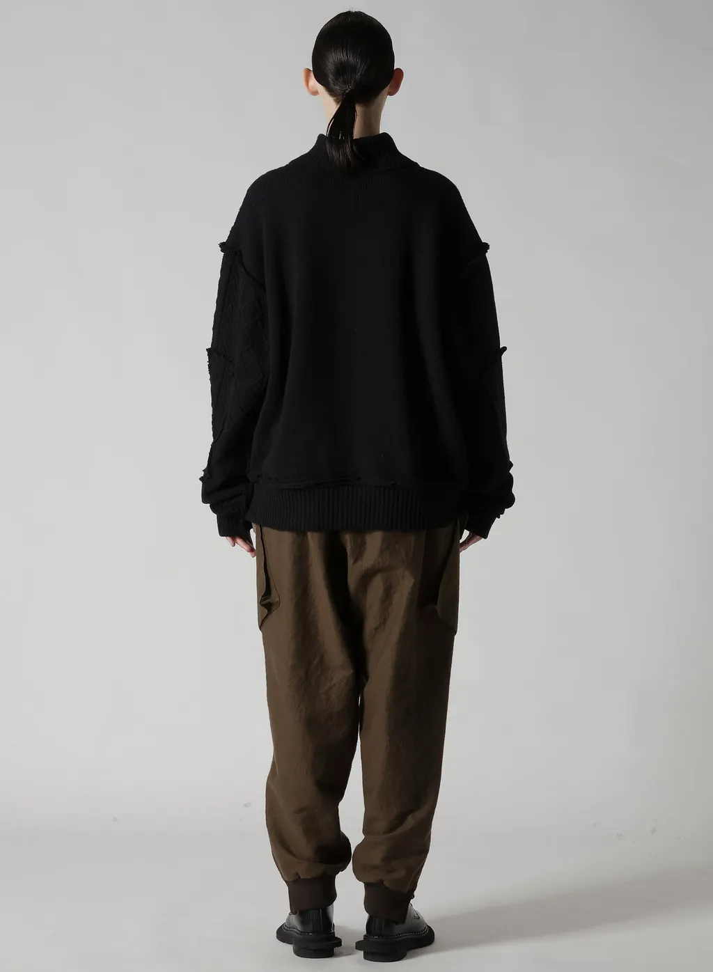 Deconstructed Design Cable Knit Cardigan