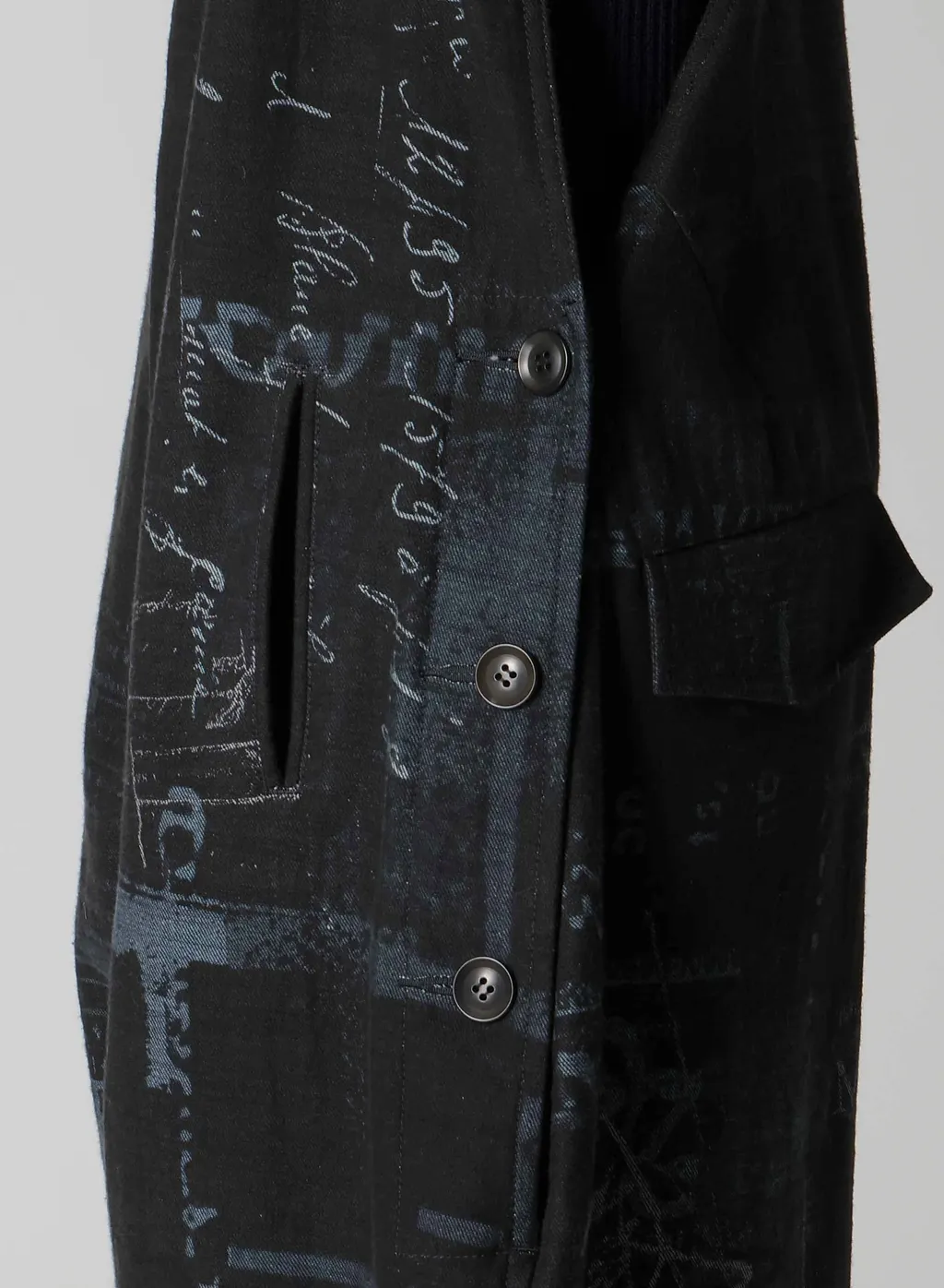 8Oz Denim Collage Print Overalls