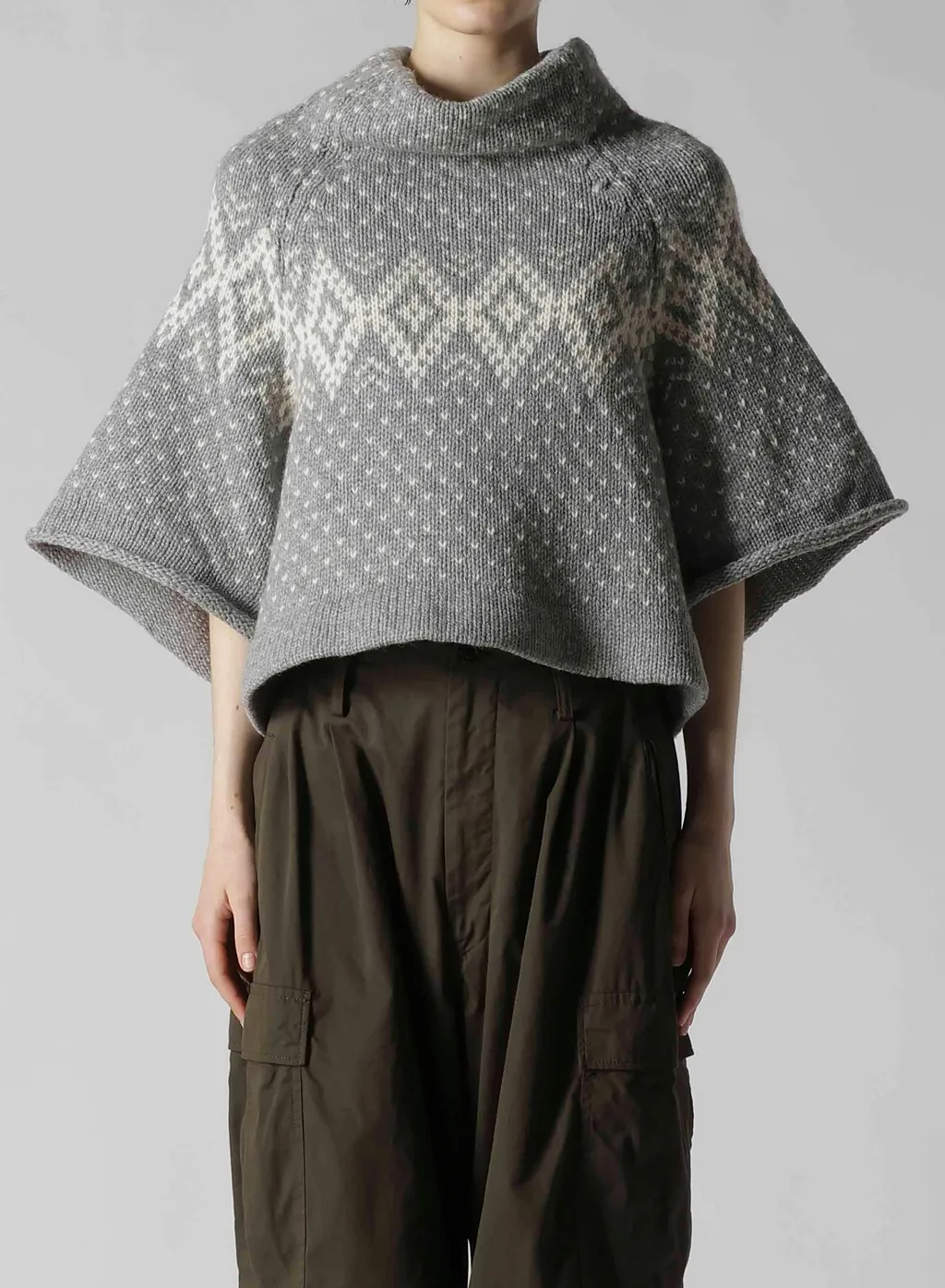 Nordic Jq Short Raglan Sleeve Pullover