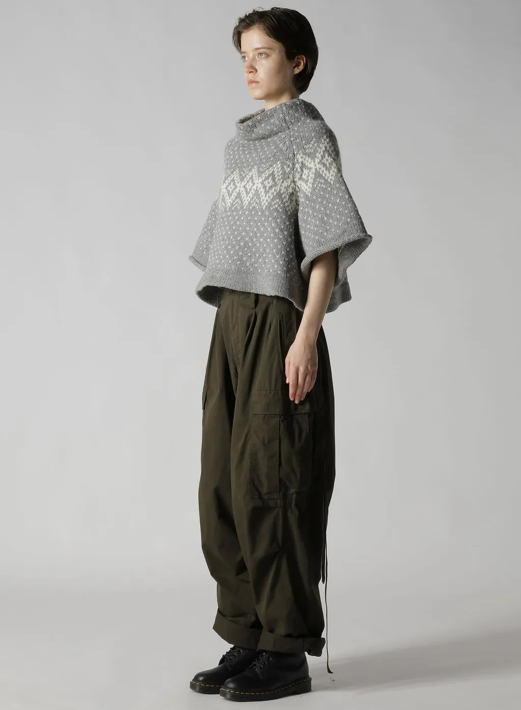 Nordic Jq Short Raglan Sleeve Pullover
