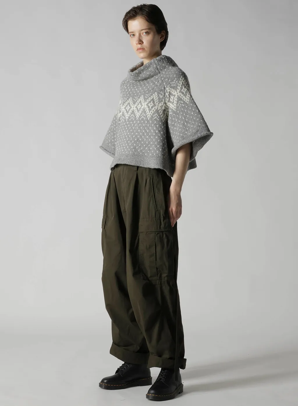 Nordic Jq Short Raglan Sleeve Pullover