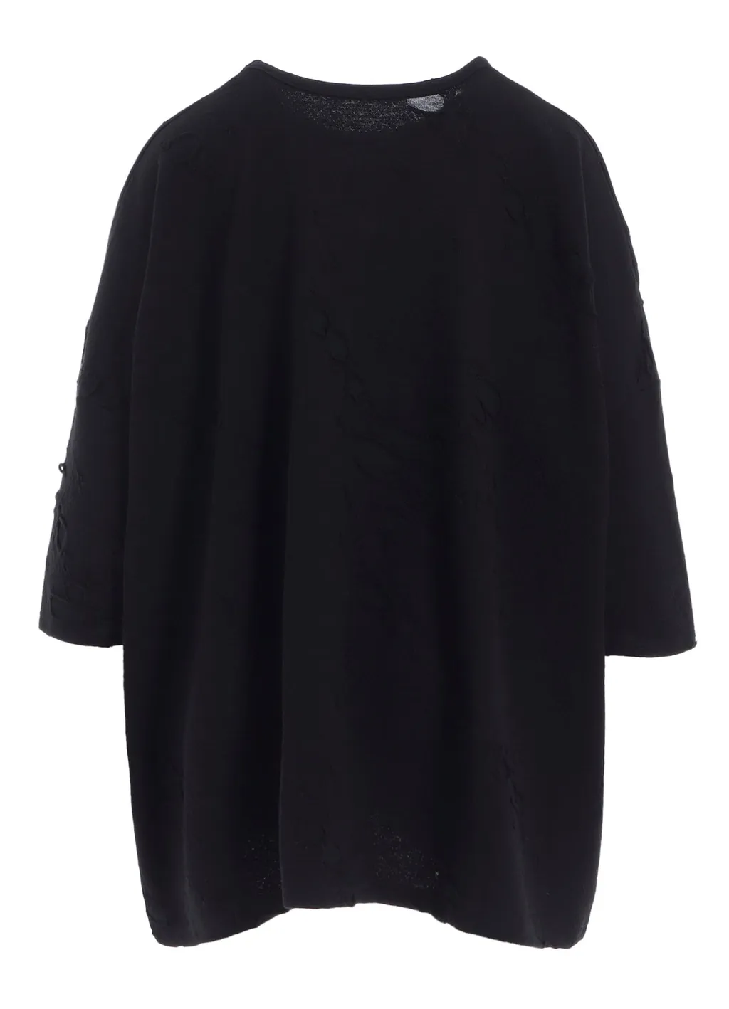 Bonded Hole Jq Round Neck Big T
