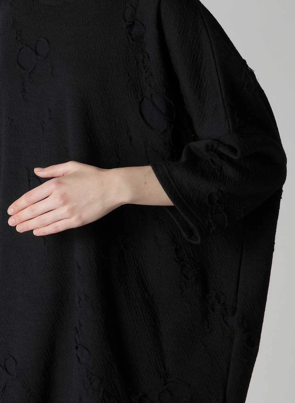 Bonded Hole Jq Round Neck Big T