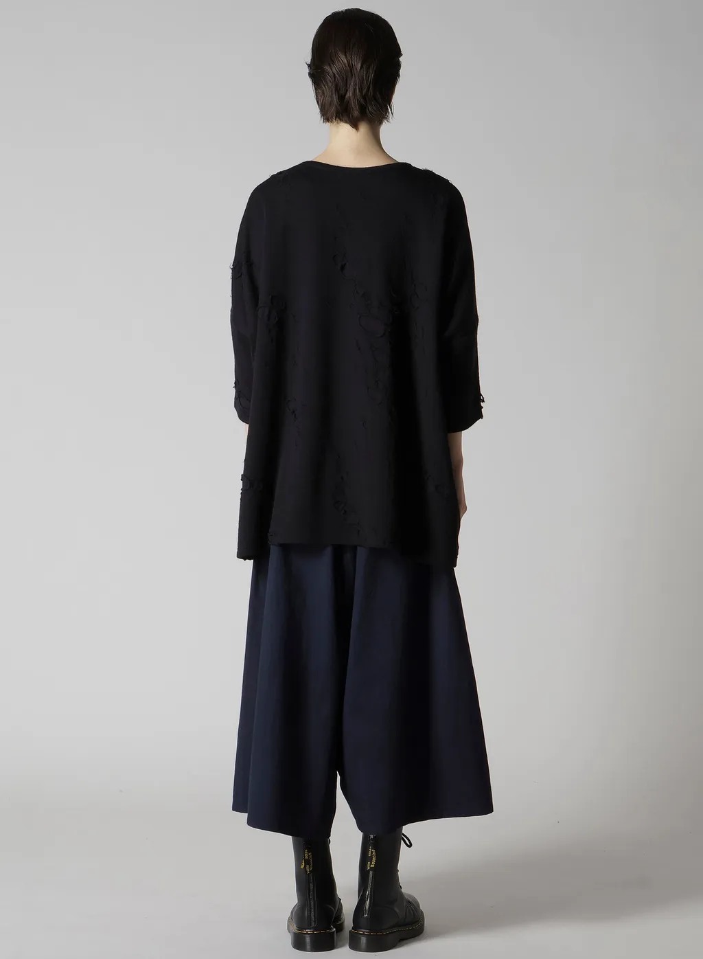 Bonded Hole Jq Round Neck Big T