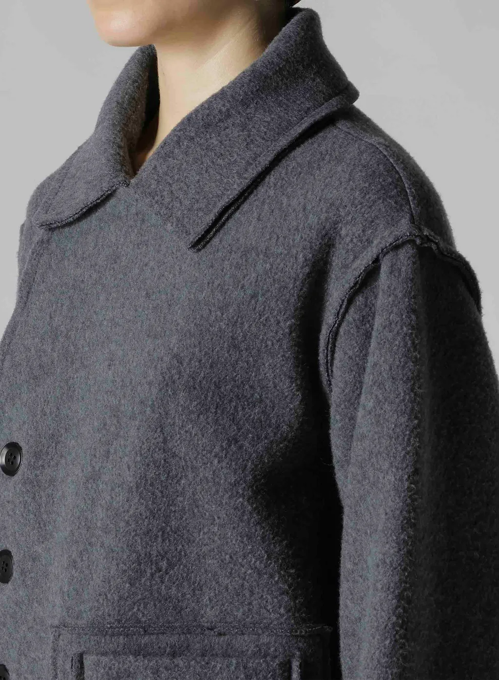 W/Ny Boiled Wool/Fleece H-Short J