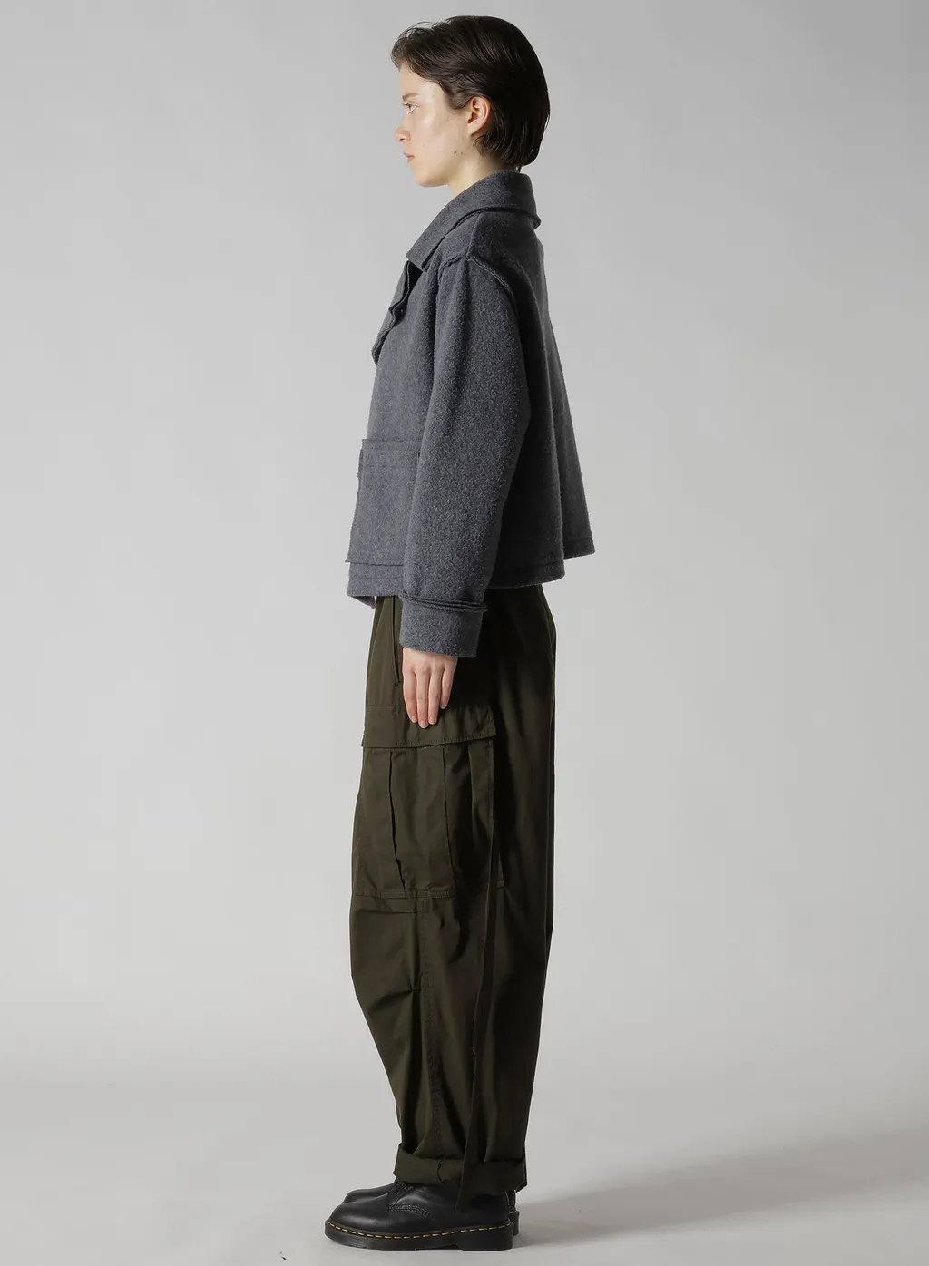 W/Ny Boiled Wool/Fleece H-Short J