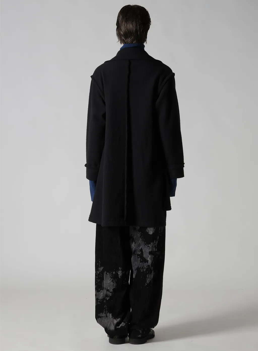 W/Ny Fleece Long Coat