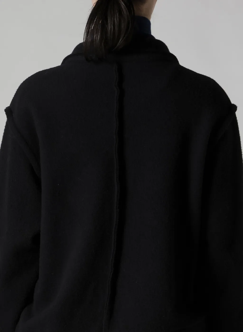 W/Ny Fleece Asymmetric Blouson