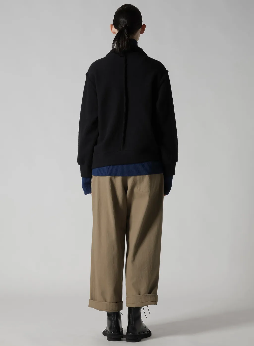 W/Ny Fleece Asymmetric Blouson