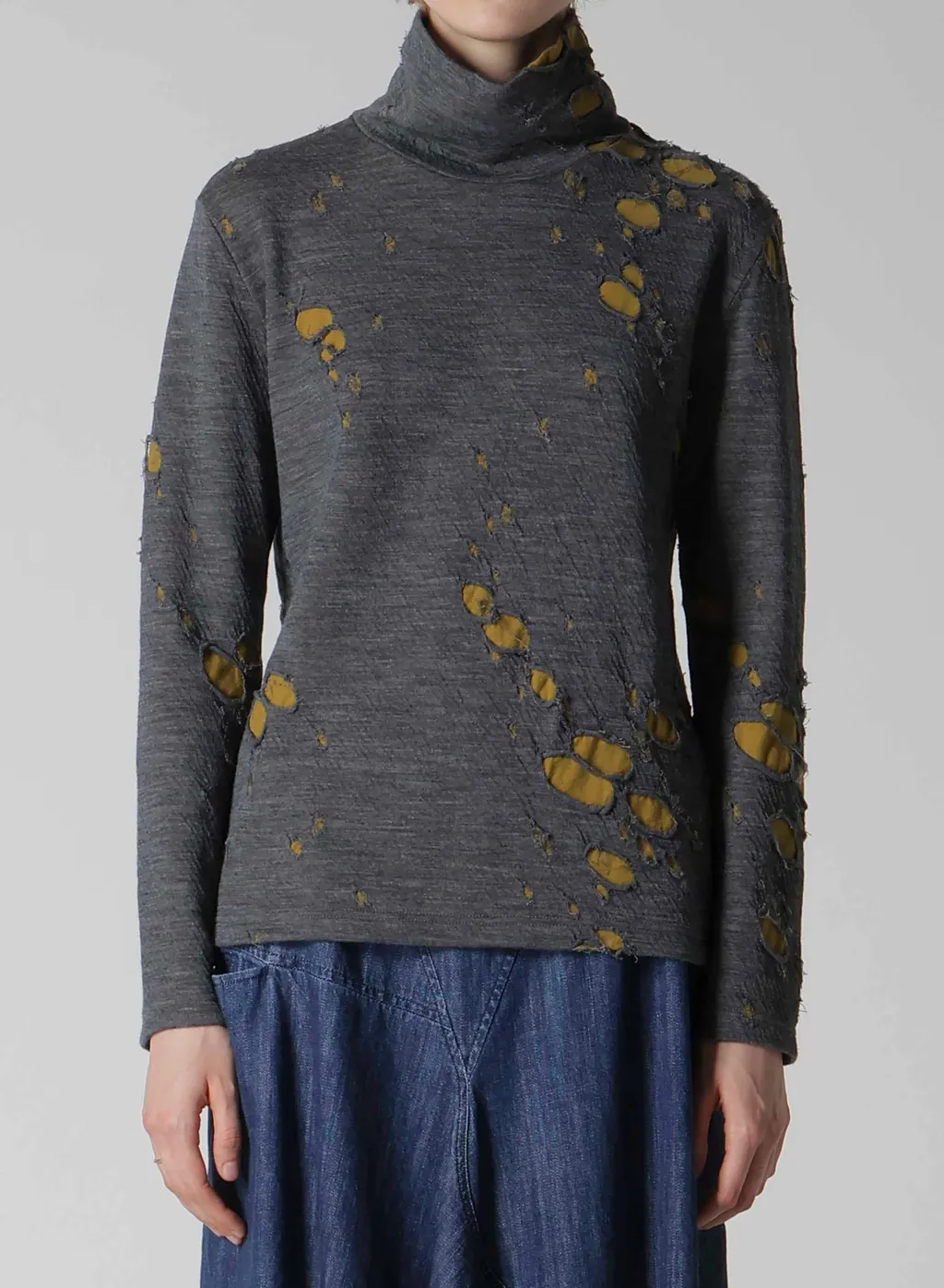 Bonded Hole Jq High Neck Long T