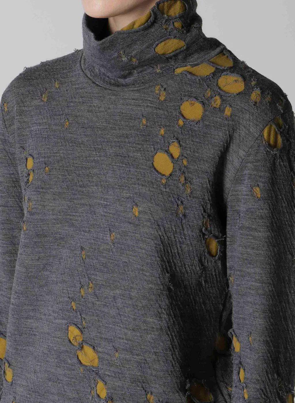 Bonded Hole Jq High Neck Long T