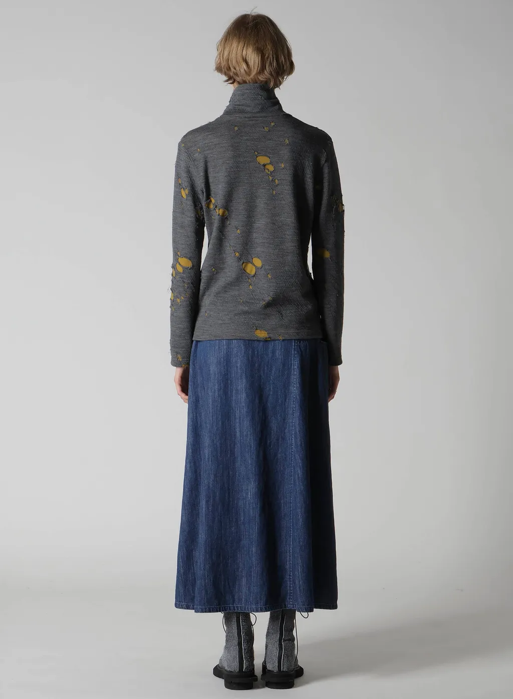 Bonded Hole Jq High Neck Long T