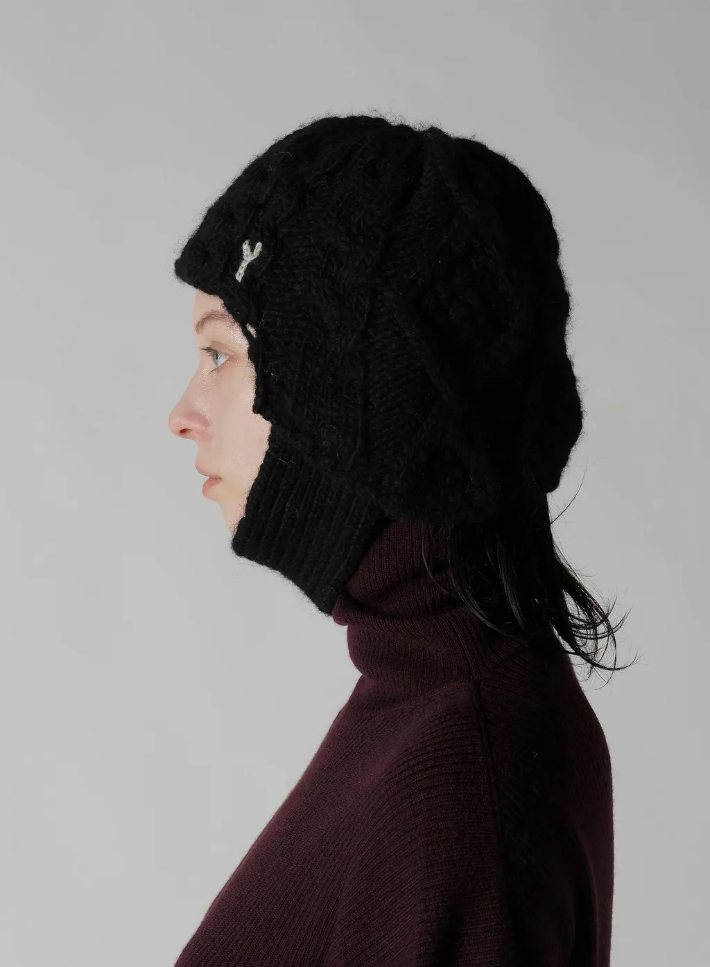 Slub Wool Beanie W/ Ear Flap