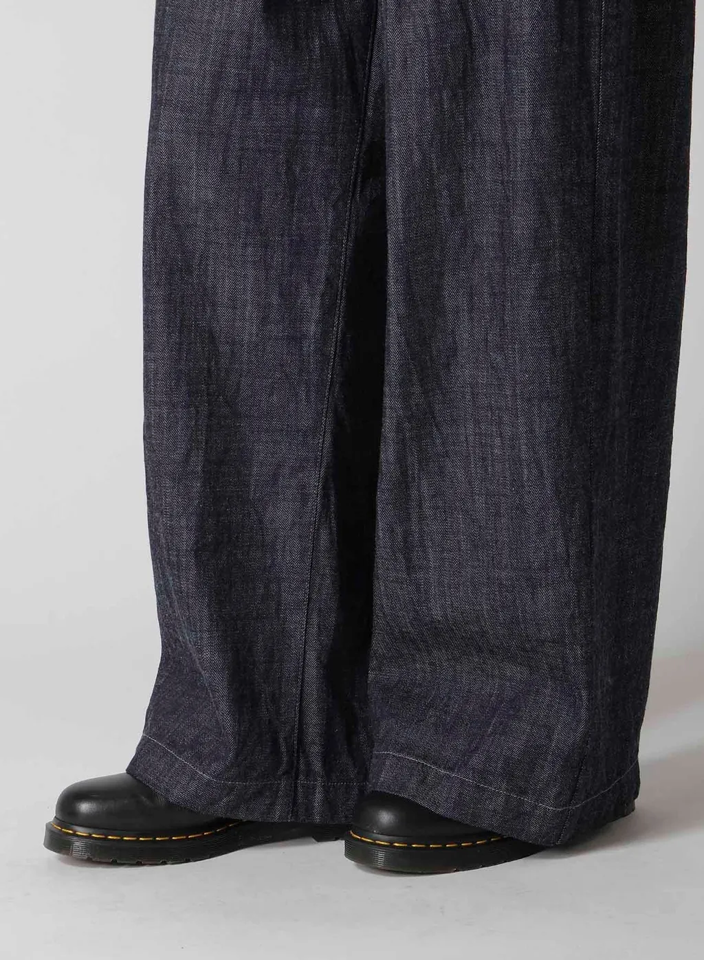 8Oz Waist String Wide Denim Pants