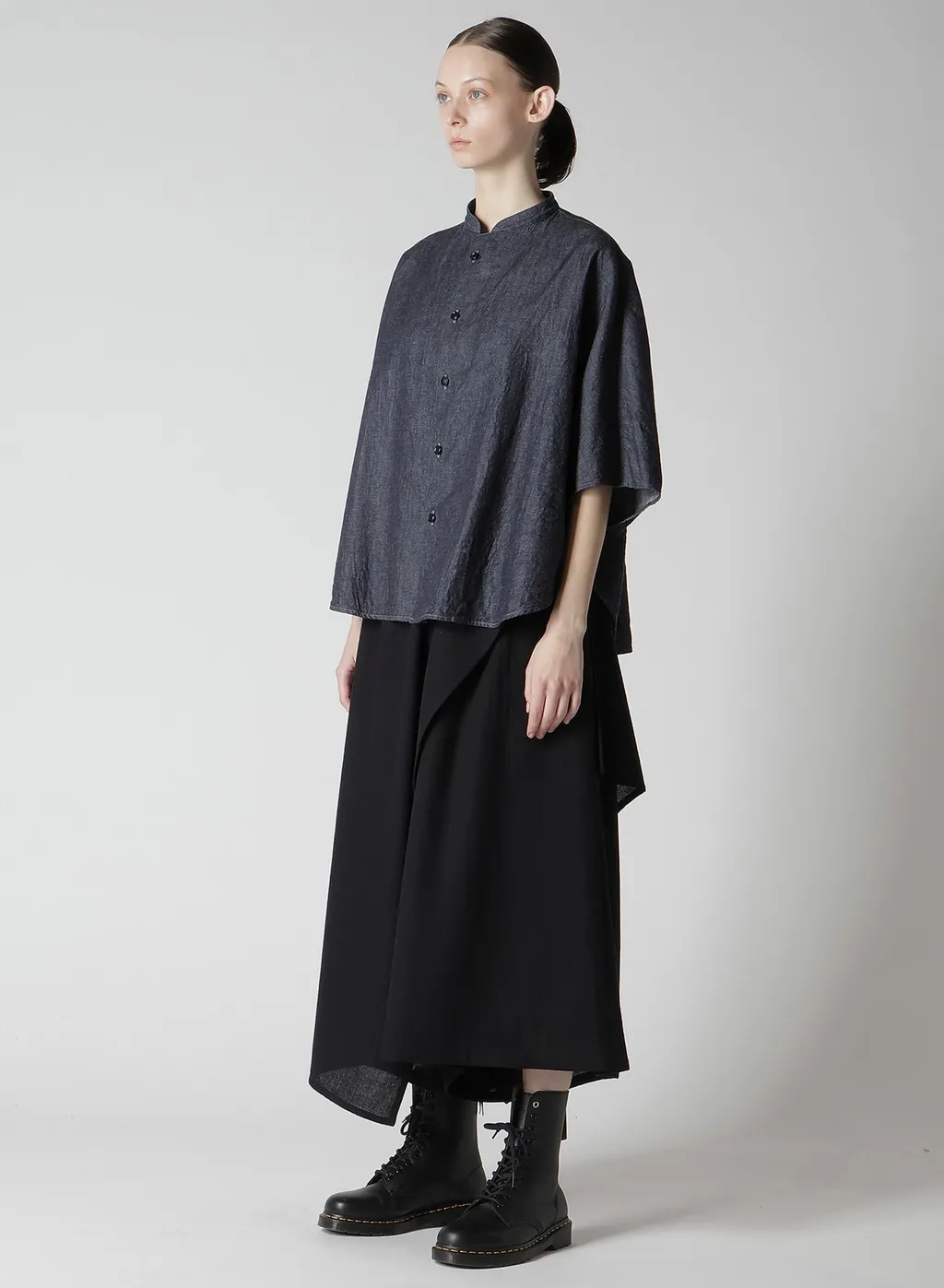 6Oz Stand Collar Blouse