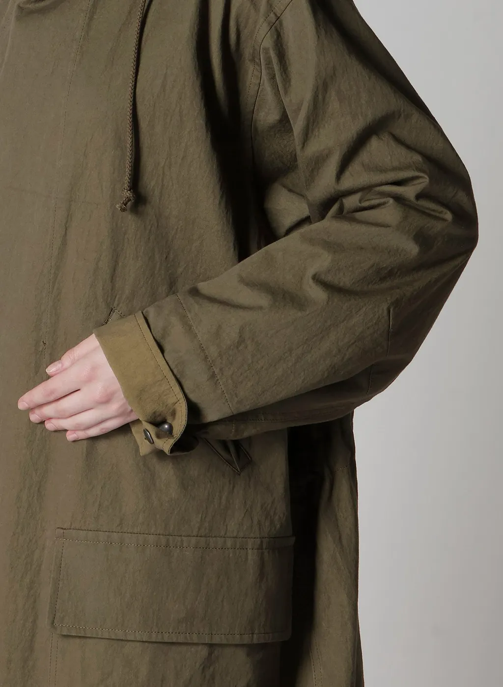 Cotton Nylon Gabardine Military Coat