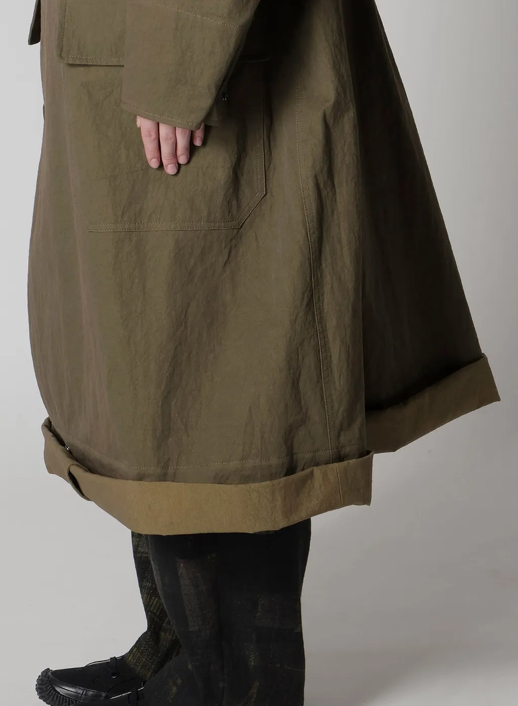 Cotton Nylon Gabardine Military Coat