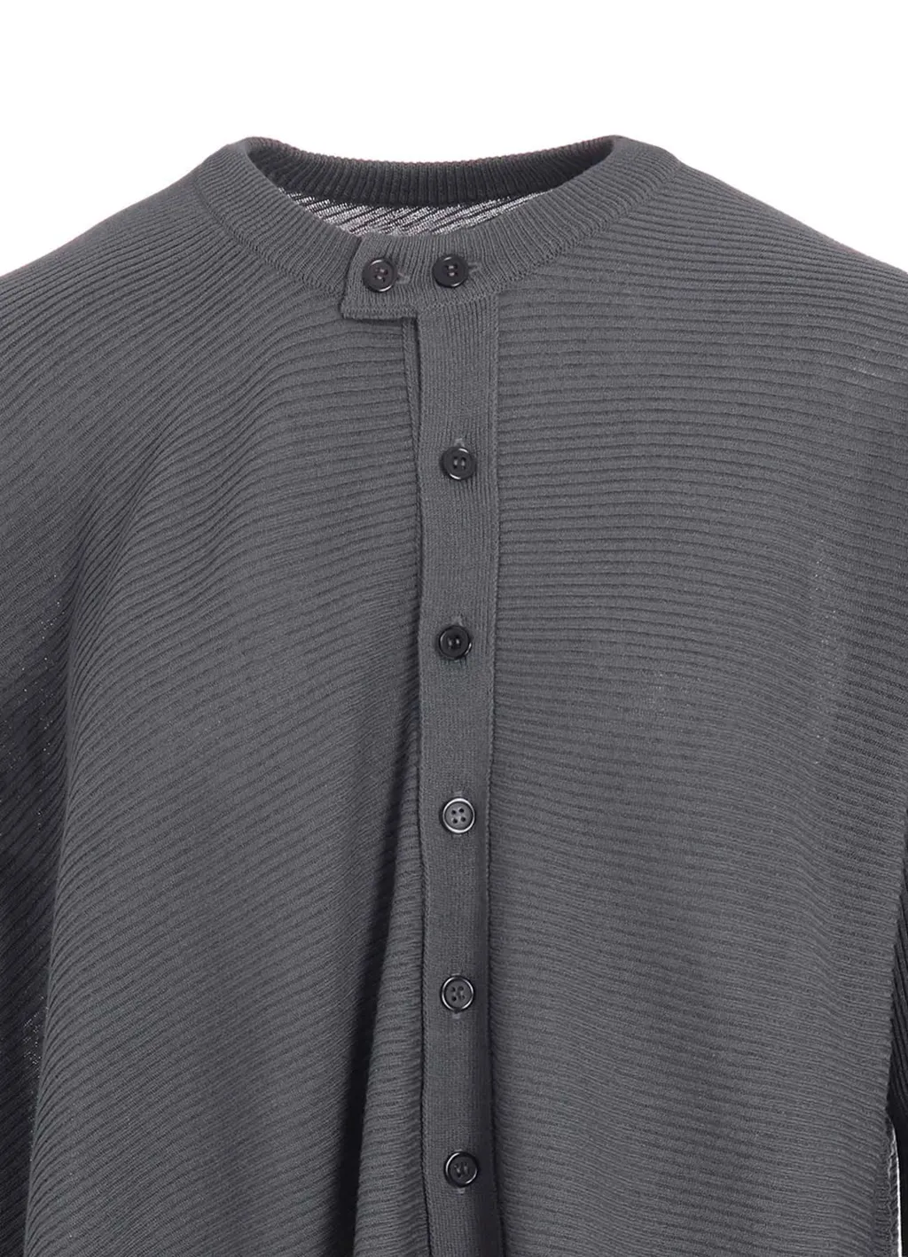Ribbed Asymmeteric Cardigan