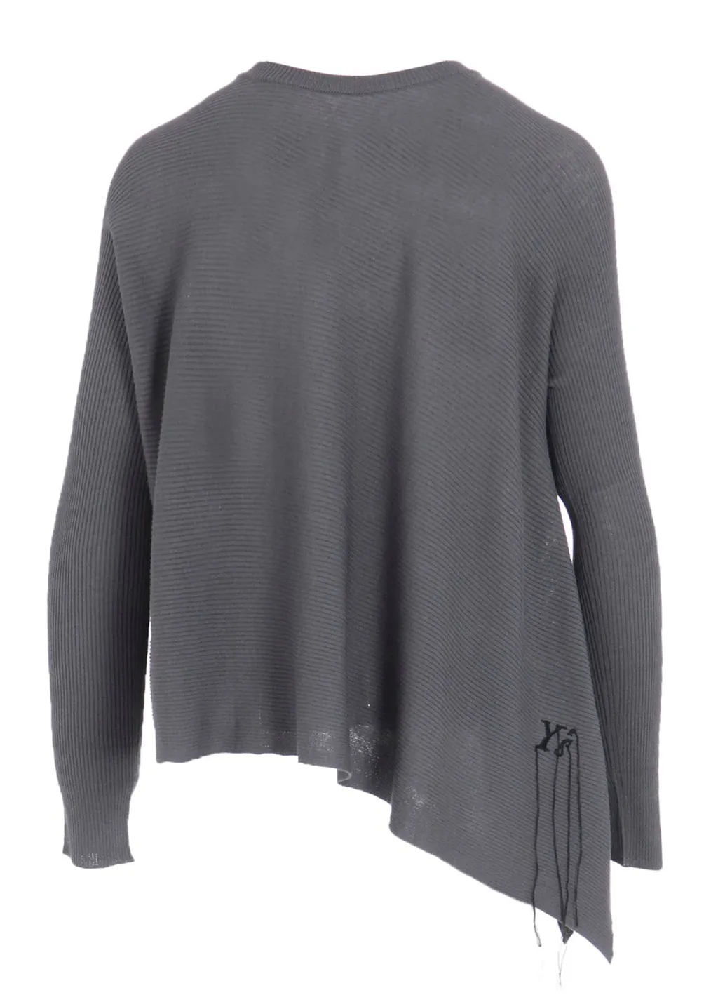 Ribbed Asymmeteric Cardigan
