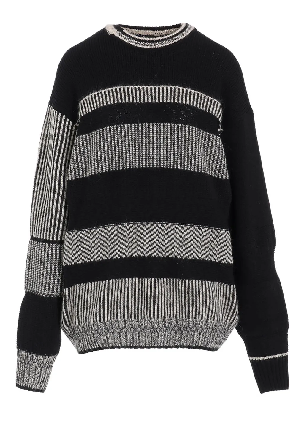 Naitive Jacquard Design Long Sleeve Pullover