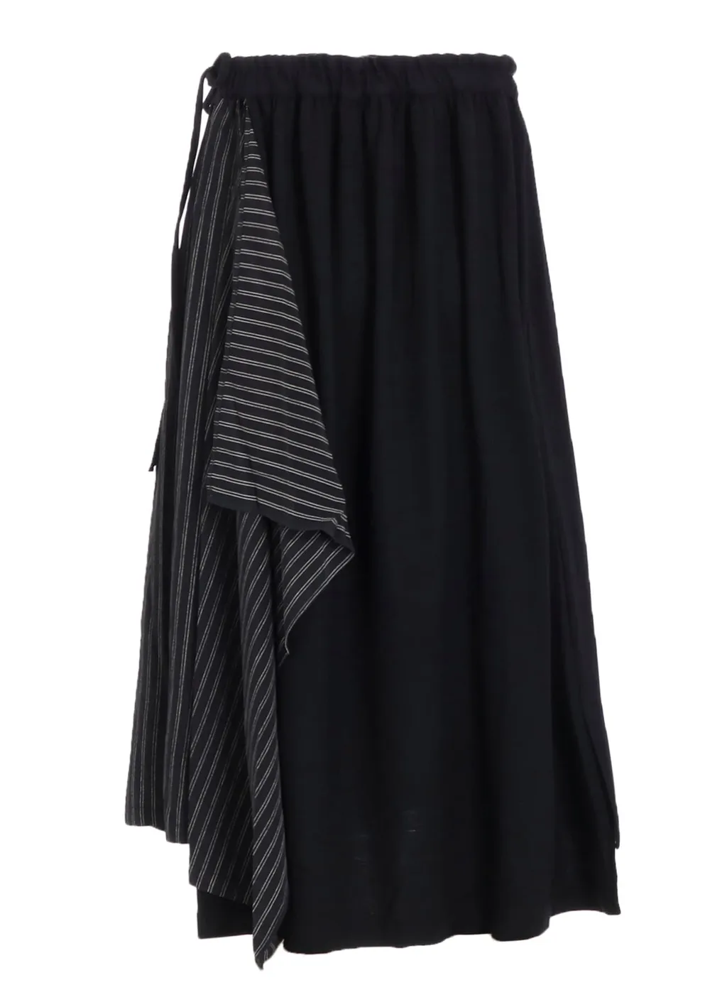 Cotton/Crepe De Chine Flare Skirt