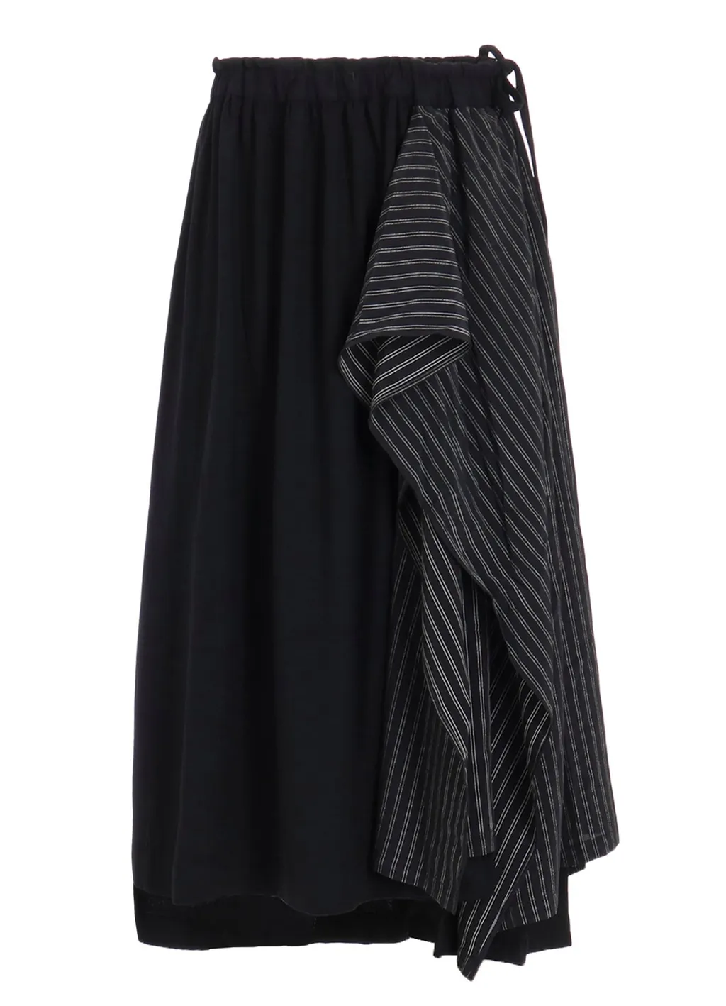 Cotton/Crepe De Chine Flare Skirt