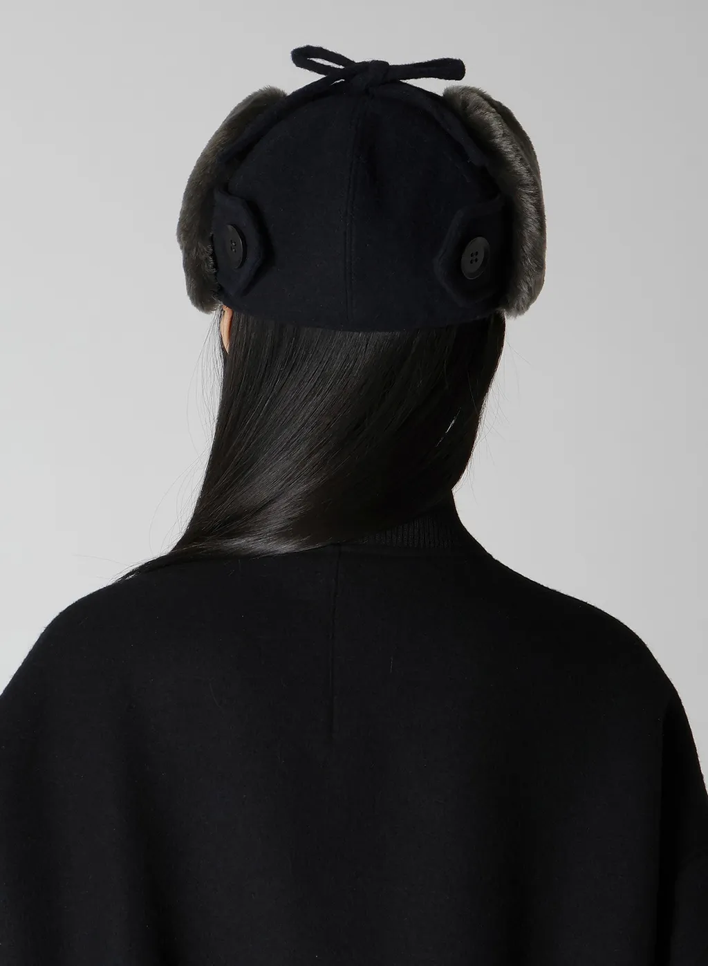 Fleece Cap With Fur Earmuff