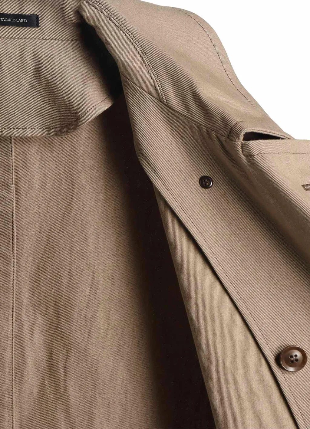 Cotton Linen Twill Half Pea Coat