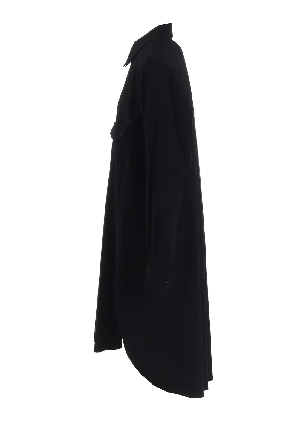 Wool Brend Twill Military Shirt Dress