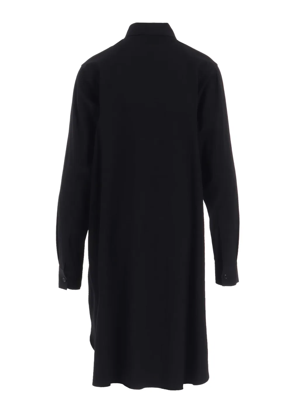Wool Brend Twill Military Shirt Dress