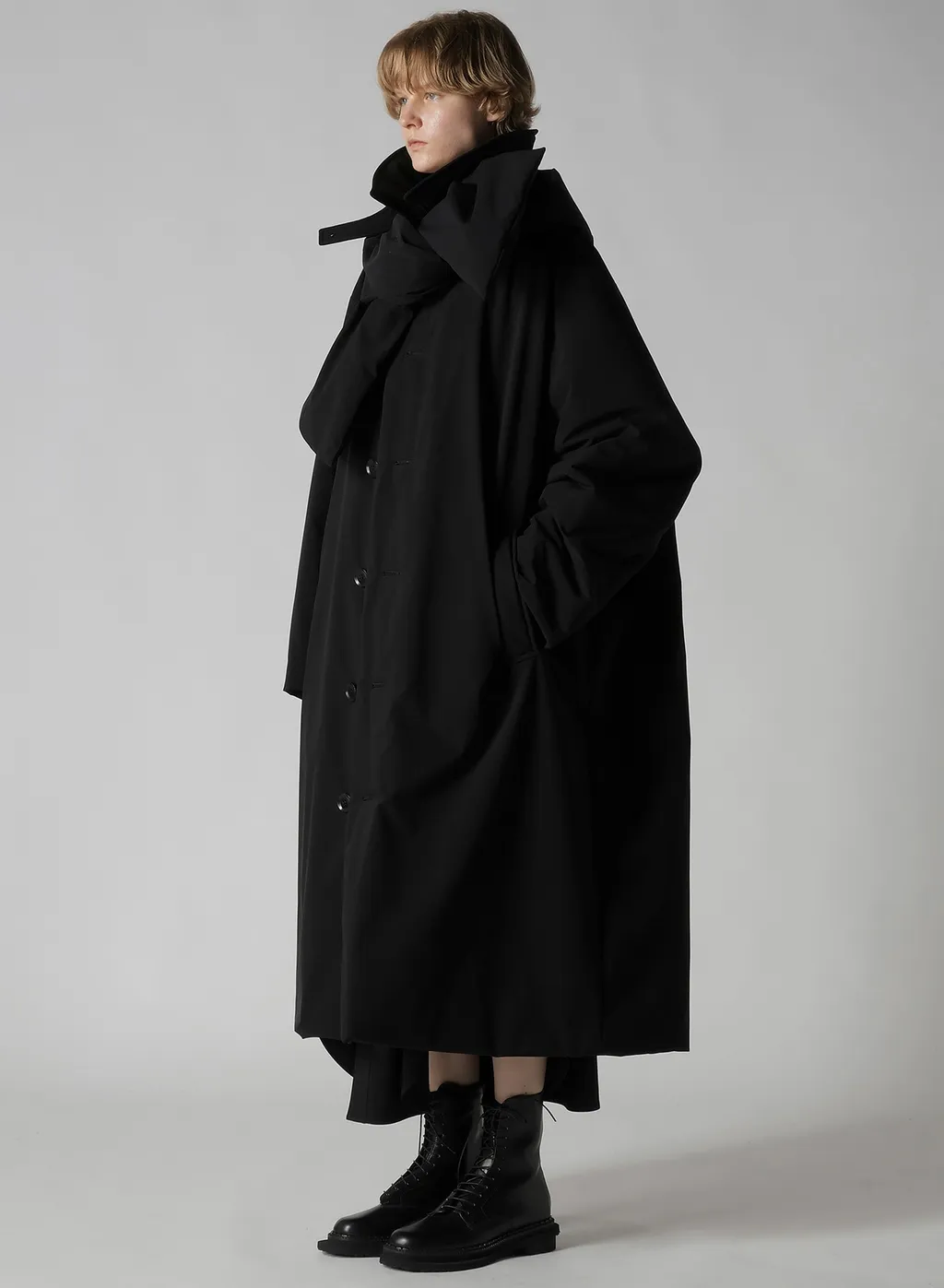 Wool Brend Twill Military Long Dress