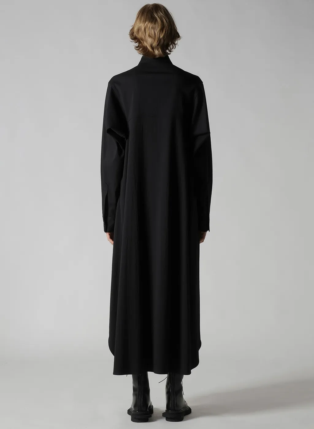 Wool Brend Twill Military Long Dress