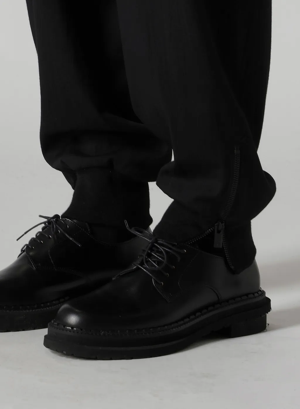 Wool Brend Twill Rib Hem Pants