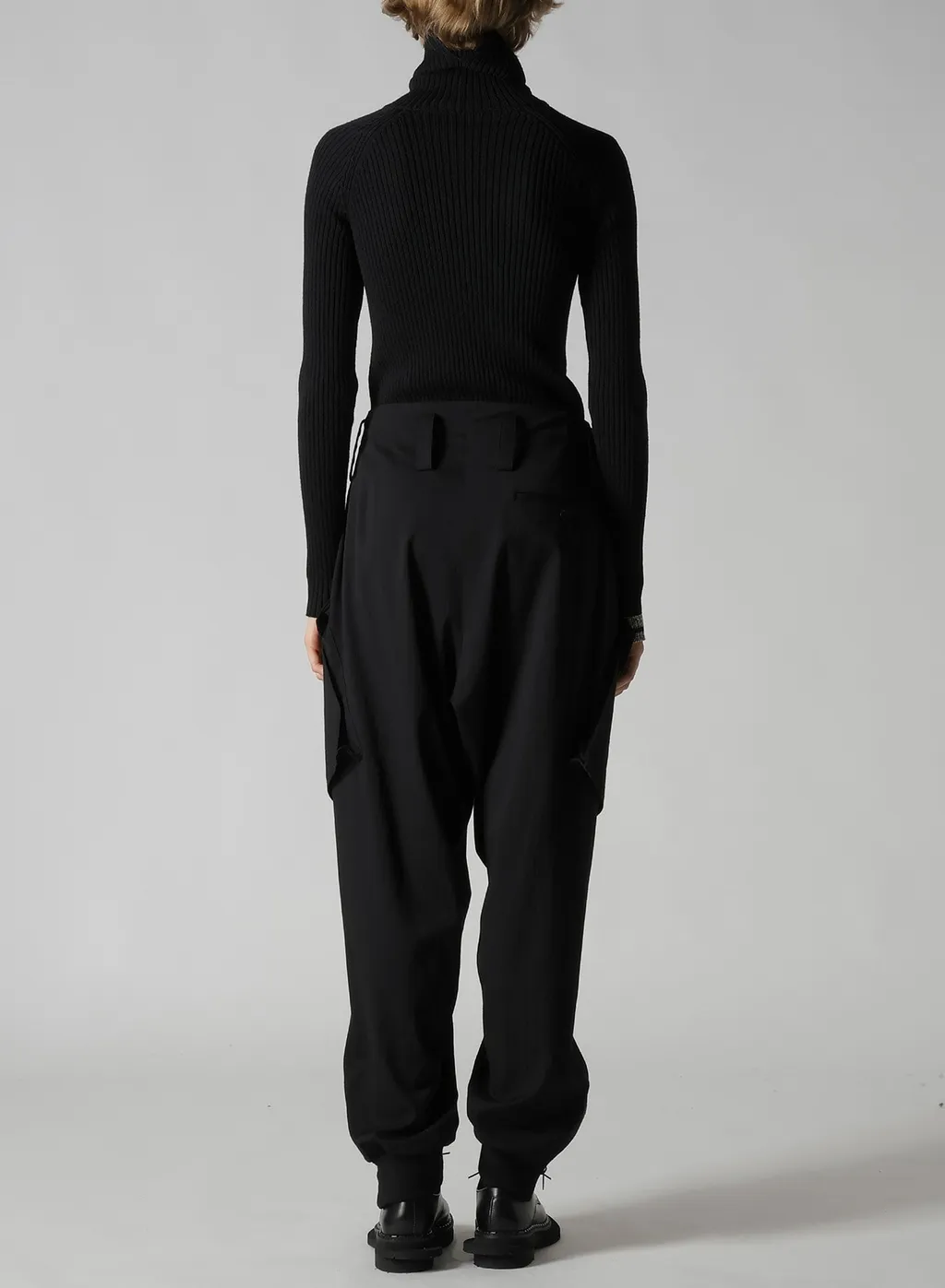 Wool Brend Twill Rib Hem Pants