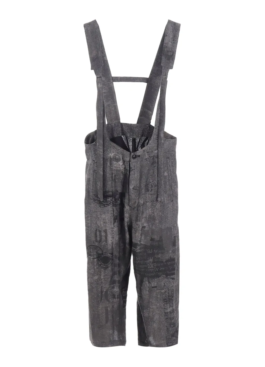 Patch Design Print Fish Tail Dress Overalls